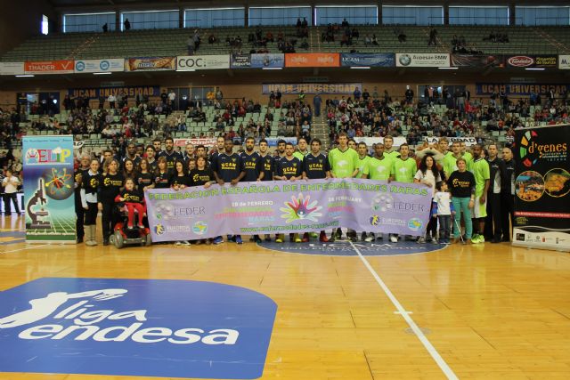 D´Genes, AELIP y FEDER participan en el partido UCAM - Unicaja