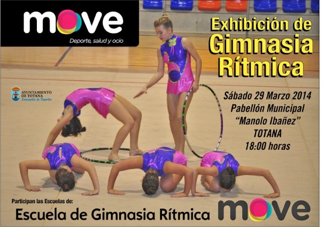 El próximo sábado 29 de marzo tendrá lugar una 'Exhibición de gimnasa rítmica' y 'Competición de natación'