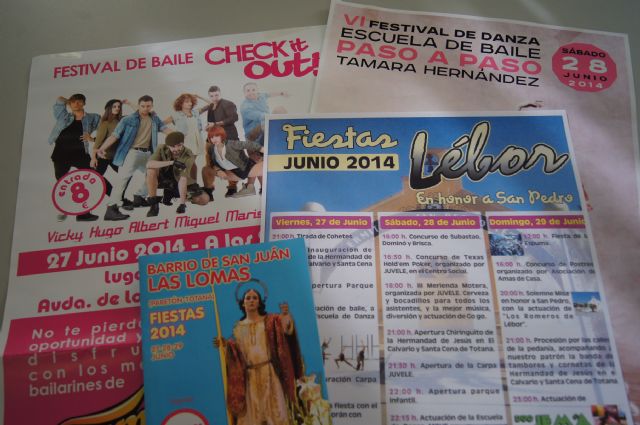 Totana prosigue con las fiestas de barrios y pedanías con la celebración de las de Lébor, Era Alta y San Juan de El Paretón