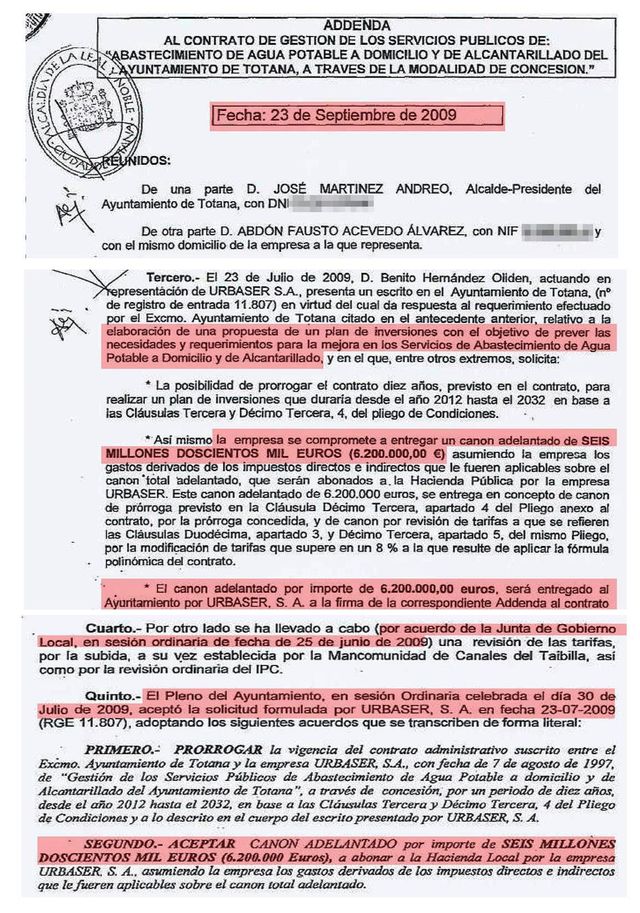 ADDENDA URBASER 2009