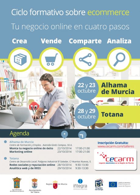 Organizan dos talleres gratuitos de redes sociales y reputación online y analítica web