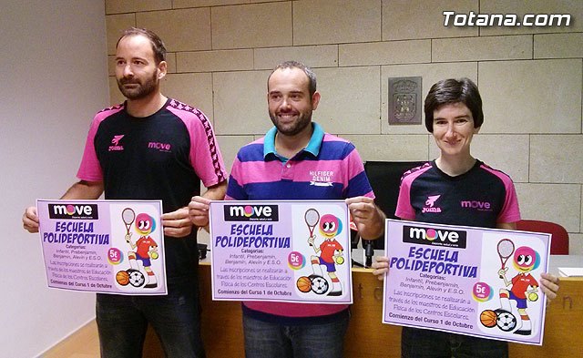 El programa 'Escuela Polideportiva' en los centros escolares de Totana comienza el próximo día 1 de octubre