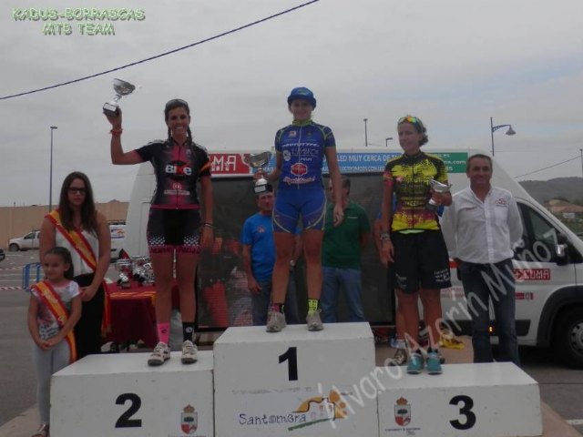 Lidia Fernández en el podium