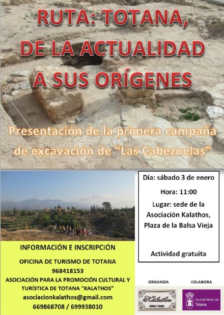 Kalathos vuelve a organizar la ruta 'Totana, de la actualidad a sus orígenes'