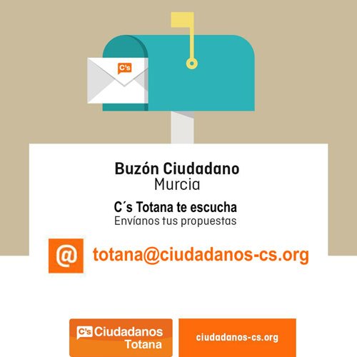 Ciudadanos Totana hace un llamamiento a los vecinos para presentar propuestas de cara a las próximas elecciones