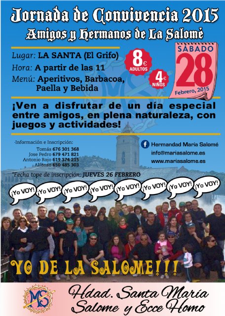 La Hermandad de Santa María Salomé organiza una jornada de convivencia en La Santa