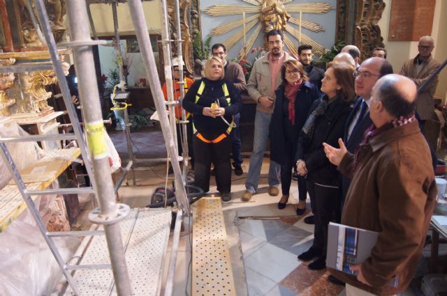 El retablo de Santa Eulalia recuperará su esplendor original tras los trabajos de restauración