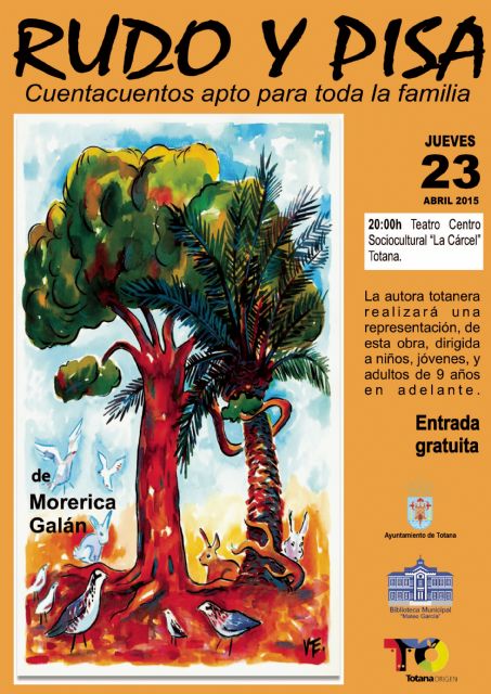La puesta en escena del Cuentacuentos Rudo y Pisa tendrá lugar este jueves 23 con motivo del Día del Libro