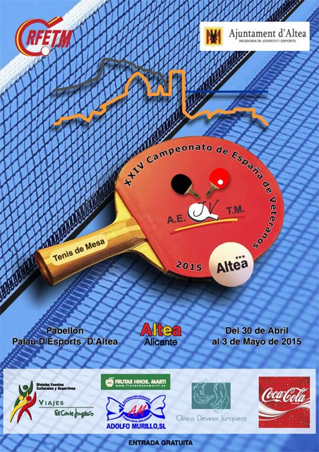 Campeonatos de España de veteranos y Campeonato de España escolar por selecciones autonomicas. Tenis de mesa