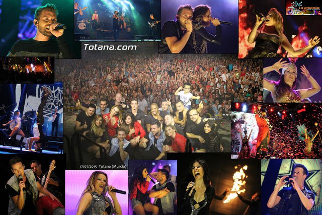 El concierto de La Orquesta 'La Mundial Show' vuelve a convertirse en el espectáculo musical más importante de las fiestas patronales de Santiago
