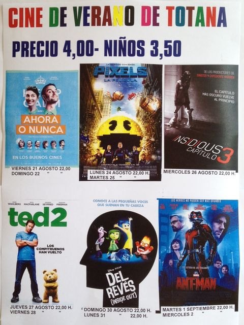 Se reanuda el Cine de Verano