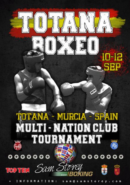 Totana acogerá un Torneo Internacional de Boxeo de clubes del 11 al 13 de septiembre