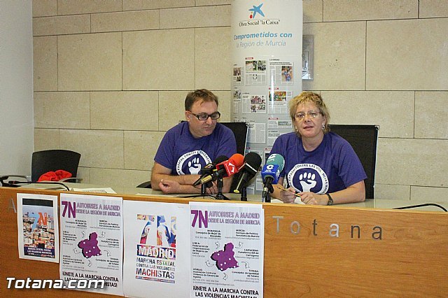 Totana estará en la 'Marcha contra las violencias machistas' el próximo 7-N en Madrid con un autobús gratuito
