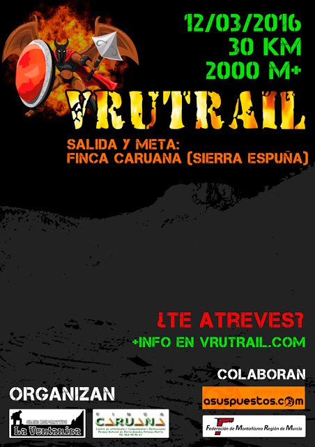 La 'VRUTRAIL' tendrá lugar el próximo sábado 12 de marzo