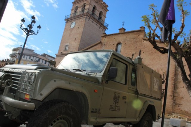 El Ejército de Tierra refuerza la vigilancia de circulación a los diferentes barrios, caminos rurales del extrarradio, pedanías y Sierra Espuña