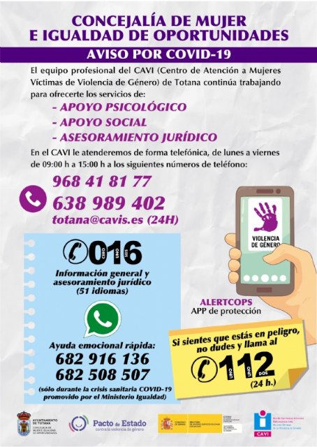 La Concejalía de Igualdad condena los dos últimos actos de violencia de género acaecidos en los últimos días en Cataluña