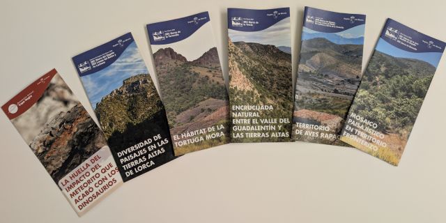 Medio Ambiente acerca la riqueza natural del Alto Guadalentín y Capa Negra con 12 nuevos folletos divulgativos