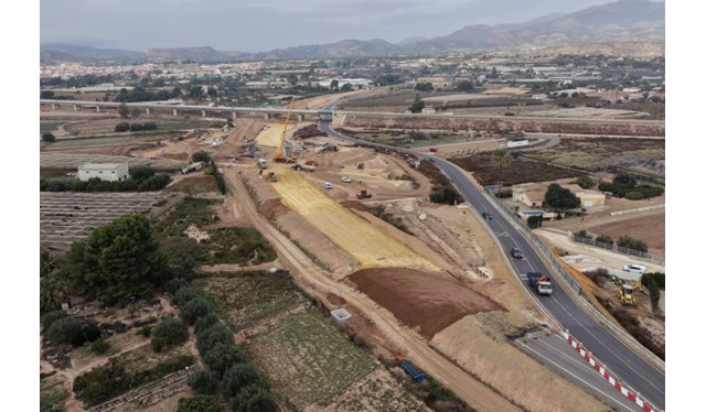 Adif AV avanza en las obras del tramo Totana-Totana de la Línea de Alta Velocidad Murcia-Almería