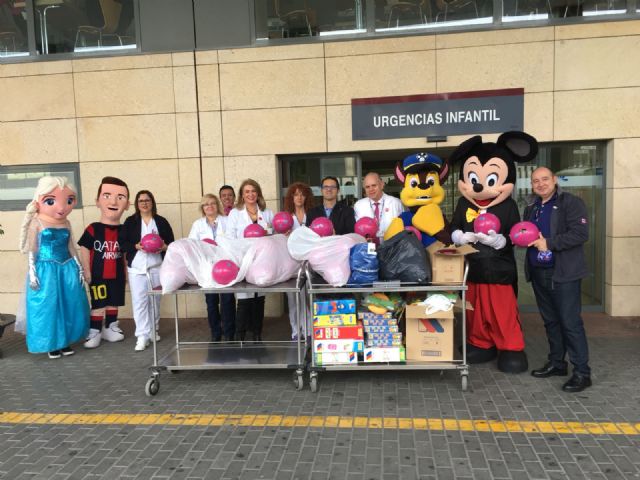 La PB Totana, en colaboración con AELIP y D´Genes, desarrolla el proyecto 'Ilusión solidaria' en el hospital 'Virgen de la Arrixaca' de Murcia