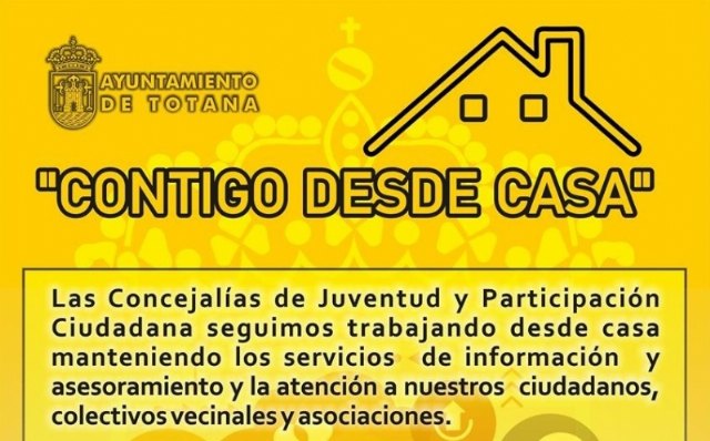 Juventud y Participación Ciudadana continúan prestando los servicios de información y asesoramiento telemático; y atención a los colectivos vecinales y asociaciones durante el confinamiento