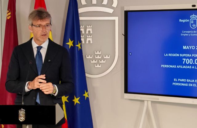 La Región supera por primera vez el umbral de las 700.000 personas afiliadas a la Seguridad Social