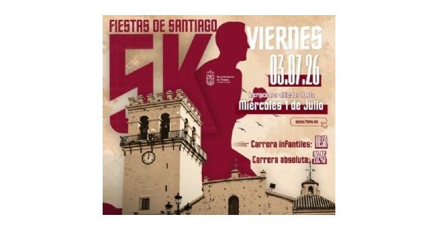Amplían las inscripciones para la Carrera Popular 5K “Fiestas de Santiago” ante la demanda de atletas a 24 horas de su celebración
