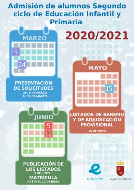 Las familias pueden solicitar plaza en los centros educativos desde el 9 al 24 de marzo de cara al próximo curso escolar 2020/2021