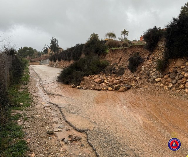 Numerosas incidencias en Totana debido a las intensas lluvias