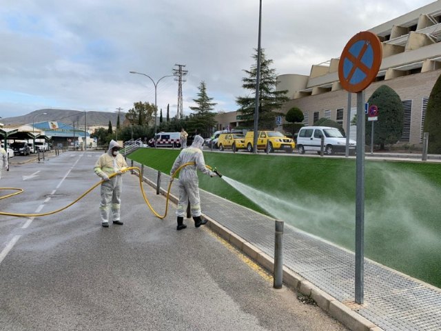Bomberos forestales realizarán mañana sábado trabajos de limpieza y desinfección en puntos estratégicos de Totana para detener los contagios por coronavirus