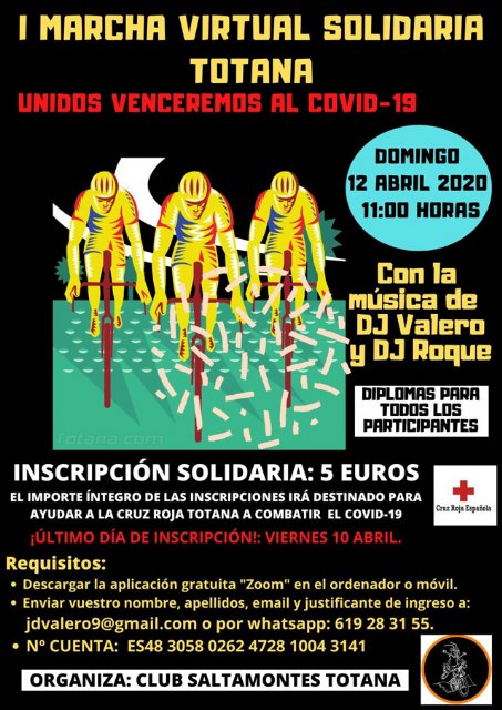 Organizan la I Marcha Virtual Solidaria 'Unidos venceremos al COVID-19'