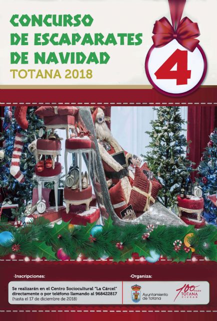 Las inscripciones para participar en el IV Concurso de Escaparatismo se pueden efectuar hasta el próximo 17 de diciembre