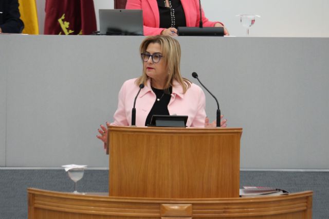 Carmina Fernández: 'Los presupuestos de López Miras demuestran que su gobierno carece de credibilidad económica, capacidad de gestión, proyecto y modelo de Región'