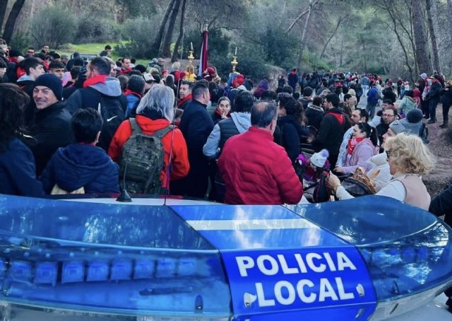 Más de 50 efectivos integran el dispositivo de seguridad de la romería de regreso de La Santa de Totana mañana martes 7 de enero