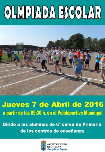 Mañana tendrá lugar una Olimpiada Escolar en el Polideportivo Municipal '6 de diciembre'