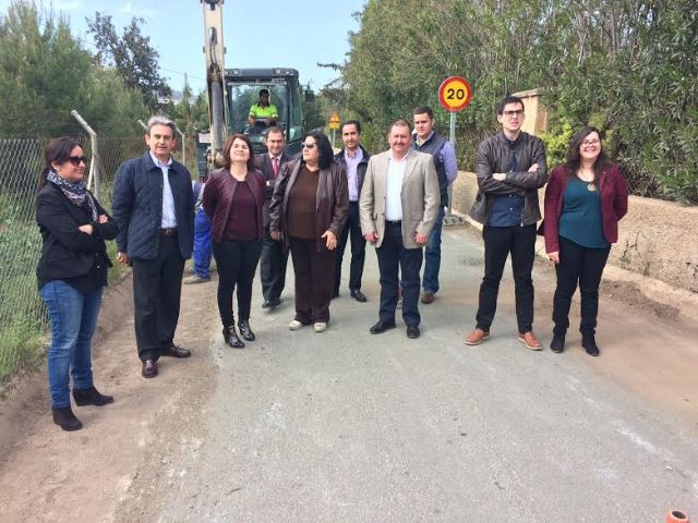 La Consejería de Fomento comienza las obras de la RM-C8 para mejorar la seguridad de la vía de acceso al yacimiento La Bastida