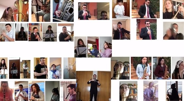 Músicos de la Agrupación Musical de Totana graban desde sus casas un vídeo en honor a Santa María Magdalena