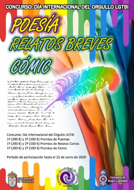 Organizan el I Premio de Poesía, Relato Breve y Cómic sobre LGTBI con el fin de dar visibilidad a este colectivo