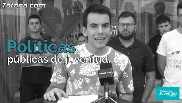 La Plataforma de Juventud de Totana lanza un vídeo con motivo del Día de la Constitución, recordando el artículo 48