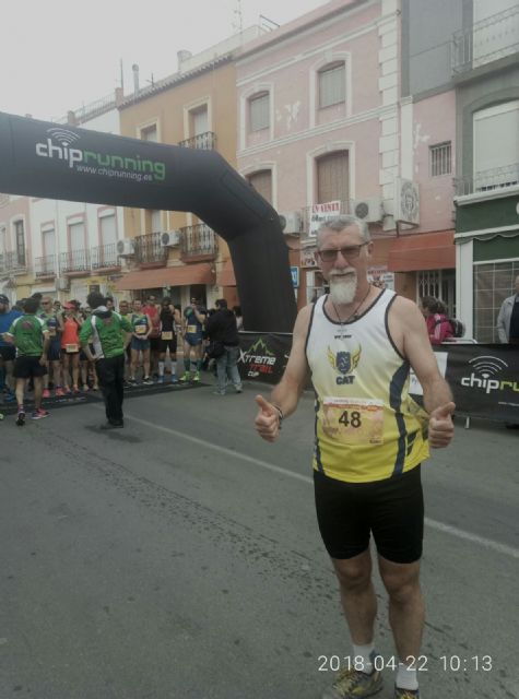 Juan Francisco García, del Club Atletismo Totana, participó en la carrera popular de Vera