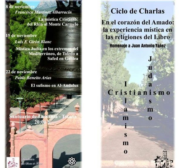 Charlas 'En el corazón del Amado: la experiencia mística en las religiones del Libro'