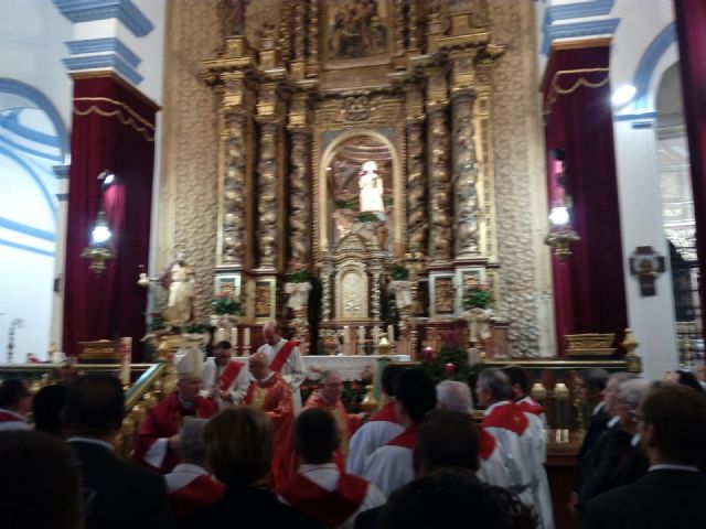 El obispo de la diócesis de Cartagena preside la misa en la festividad de la Patrona
