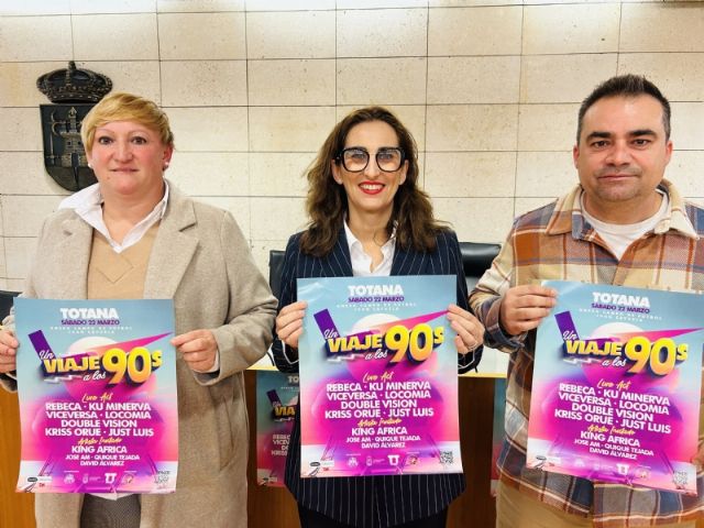Totana acoge este sábado el evento “Un viaje a los 90´s” como colofón al programa del Carnaval 2025