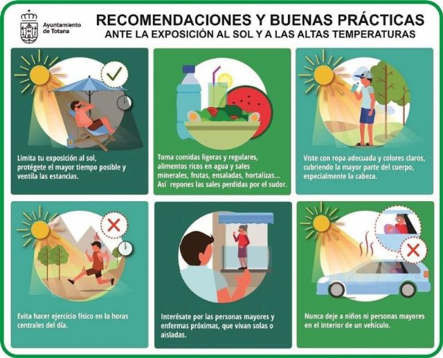 Protección Civil insta a la población a extremar las medidas de protección ante la previsión de altas temperaturas en los próximos días