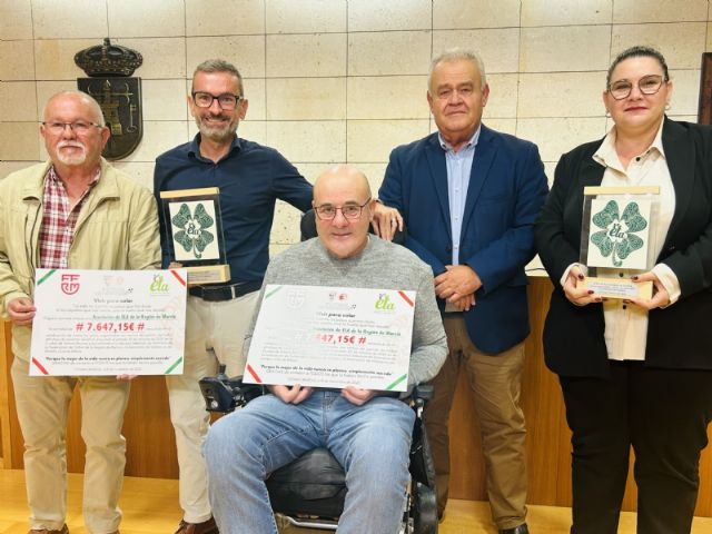 Totana recauda 7.647,15 euros en favor de la Asociación ELA RM a raíz de los actos organizados con motivo del partido de la Selección Veteranos de la FFRM y la Asociación Athletic Club de Bilbao