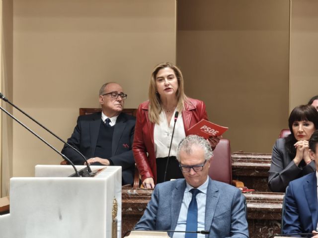 Carmina Fernández: 'López Miras falla en lo mínimo que debe hacer un presidente: proteger a la gente'