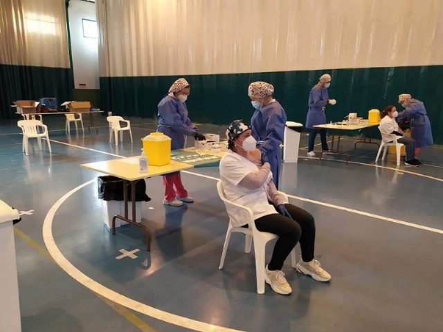 Arranca el proceso de vacunación masiva en el municipio de Totana