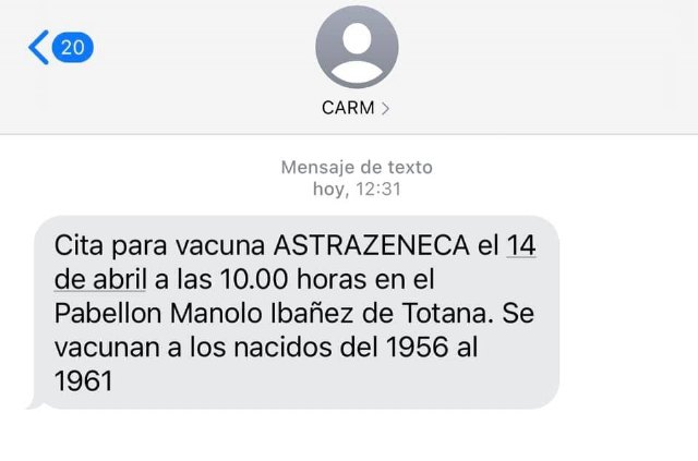 El alcalde de Totana se vacunará el miércoles con ASTRAZENECA