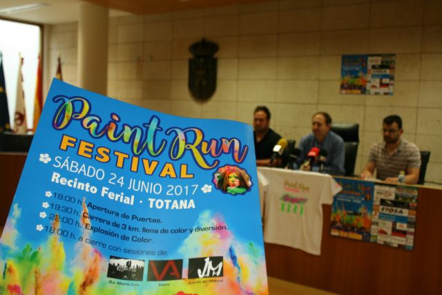 El 'Paint Run Festival' se celebrará, por vez primera en Totana, el sábado 24 de junio, en el recinto ferial