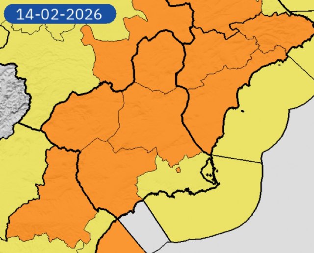 Avisos por viento fuerte y temporal marítimo para este sábado en la Región de Murcia