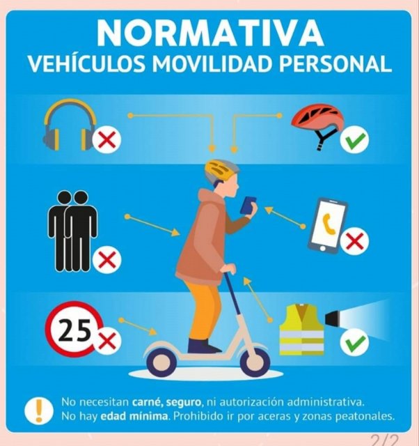La Policía Local edita una guía de utilización de vehículos de movilidad personal
